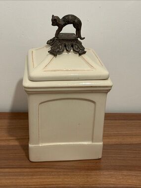 Arthur Court Bronze-Toned Cat Finial Accent
